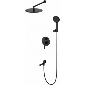Встраиваемая душевая система Wonzon & Woghand Stick WW-88939017-MB черный матовый