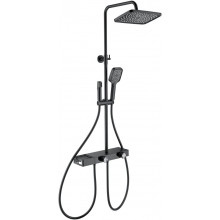 Душевая система Wonzon & Woghand WW-B4161-MB с термостатом черный матовый