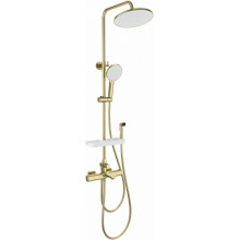 Душевая система Wonzon & Woghand Solid WW-C3011-A1-BG с термостатом брашированное золото