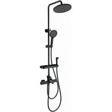 Душевая система Wonzon & Woghand Solid WW-C3011-A1-MB с термостатом черный матовый