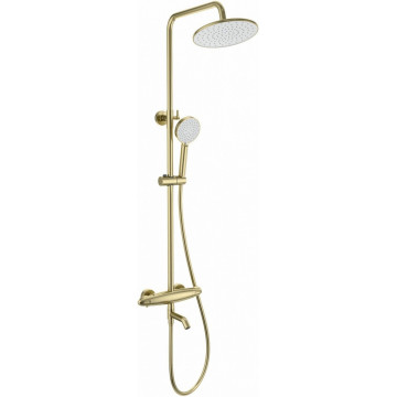 Душевая система Wonzon & Woghand Capsule WW-B3031-A1-BG с термостатом брашированное золото
