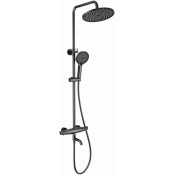 Душевая система Wonzon & Woghand Capsule WW-B3031-A2-BGG с термостатом темный графит