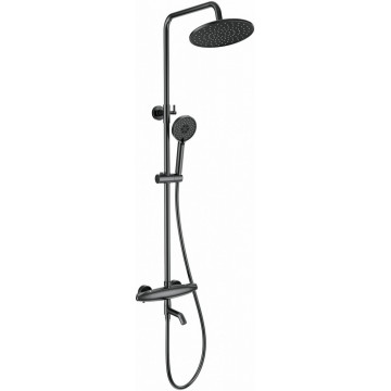 Душевая система Wonzon & Woghand Capsule WW-B3031-A3-BGG с термостатом темный графит