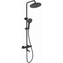 Душевая система Wonzon & Woghand Capsule WW-B3031-A2-MB с термостатом черный матовый