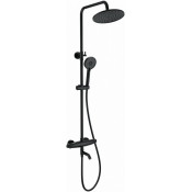 Душевая система Wonzon & Woghand Capsule WW-B3031-A3-MB с термостатом черный матовый