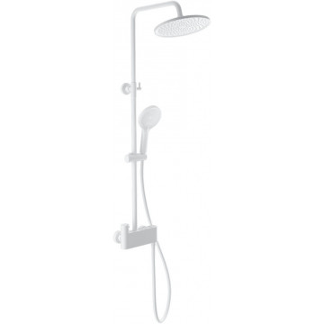 Душевая система Wonzon & Woghand Muse WW-B3110-MW с термостатом белый матовый