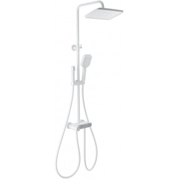 Душевая система Wonzon & Woghand Muse WW-B3112-MW с термостатом белый матовый