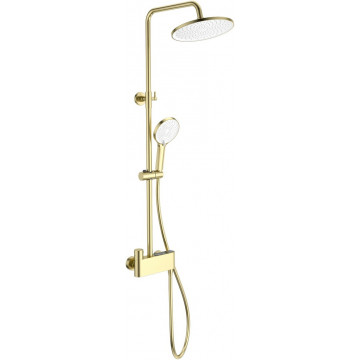Душевая система Wonzon & Woghand Muse WW-B3110-BG с термостатом брашированное золото