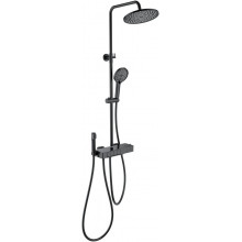 Душевая система Wonzon & Woghand Muse WW-B3580-MB с термостатом черный матовый