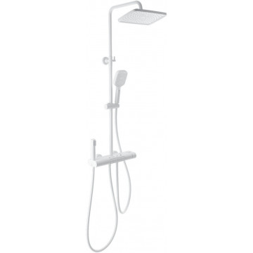 Душевая система Wonzon & Woghand Muse WW-B4129-MW с термостатом белый матовый