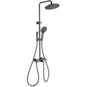 Душевая система Wonzon & Woghand Muse Selesta WW-B4113-BGG с термостатом темный графит