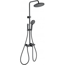 Душевая система Wonzon & Woghand Muse Selesta WW-B4113-MB с термостатом черный матовый