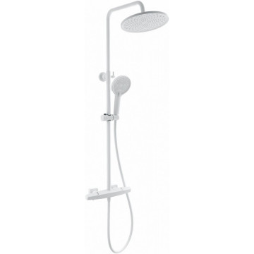 Душевая система Wonzon & Woghand Neo WW-B3045-A-MW с термостатом белый матовый