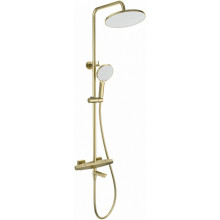 Душевая система Wonzon & Woghand Neo WW-B3046-A1-BG с термостатом брашированное золото