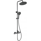 Душевая система Wonzon & Woghand Solid WW-C3011-A-BGG с термостатом темный графит