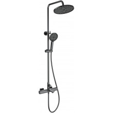 Душевая система Wonzon & Woghand Solid WW-C3011-A-BGG с термостатом темный графит