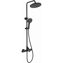 Душевая система Wonzon & Woghand Solid WW-C3011-A-MB с термостатом черный матовый