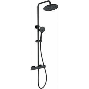 Душевая система Wonzon & Woghand Stay WW-B3051-A-MB с термостатом черный матовый