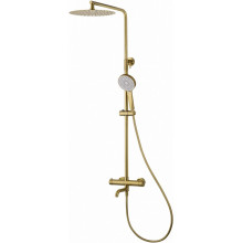 Душевая система Wonzon & Woghand Stick WW-88739903-BG с термостатом брашированное золото