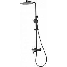 Душевая система Wonzon & Woghand Stick WW-88739903-MB с термостатом черный матовый
