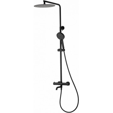 Душевая система Wonzon & Woghand Stick WW-88739903-MB с термостатом черный матовый