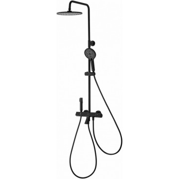 Душевая система Wonzon & Woghand The One WW-B3094-MB с термостатом черный матовый