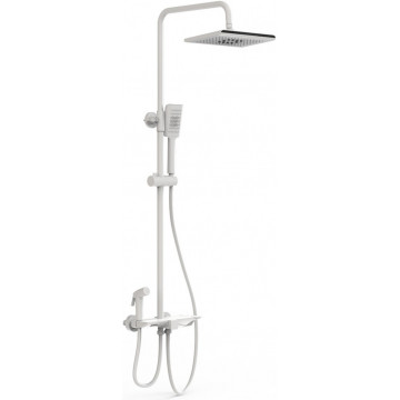 Душевая система Wonzon & Woghand WW-B3310-MW с термостатом белый матовый
