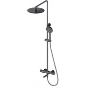 Душевая система Wonzon & Woghand WW-88739902-BGM с термостатом темный графит