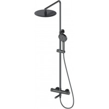 Душевая система Wonzon & Woghand WW-88739902-BGM с термостатом темный графит