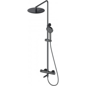 Душевая система Wonzon & Woghand WW-88739902-BGM с термостатом темный графит