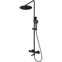 Душевая система Wonzon & Woghand WW-88739902-MB с термостатом черный матовый