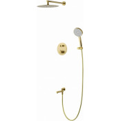 Встраиваемая душевая система Wonzon & Woghand Stick WW-88929010-BG с термостатом брашированное золото