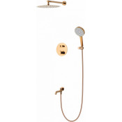 Встраиваемая душевая система Wonzon & Woghand Stick WW-88929010-RG с термостатом розовое золото