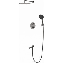 Встраиваемая душевая система Wonzon & Woghand Stick WW-88929010-BGM с термостатом темный графит
