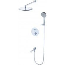 Встраиваемая душевая система Wonzon & Woghand Stick WW-88929010-CR с термостатом хром
