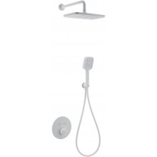 Встраиваемая душевая система Wonzon & Woghand WW-D2017-A-MW с термостатом белый матовый