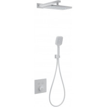 Встраиваемая душевая система с термостатом Wonzon & Woghand WW-D2017-B-MW с термостатом белый матовый