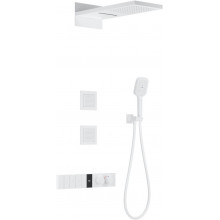 Встраиваемая душевая система Wonzon & Woghand WW-D4538-A-MW с термостатом белый матовый