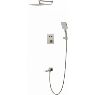 Встраиваемая душевая система Wonzon & Woghand WW-88929003-BN с термостатом брашированный никель