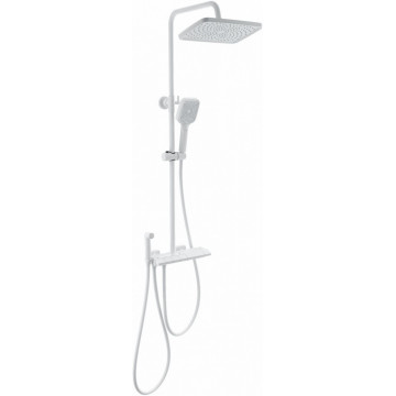 Душевая система Wonzon & Woghand Muse Piano WW-B4132-A-MW с термостатом белый матовый