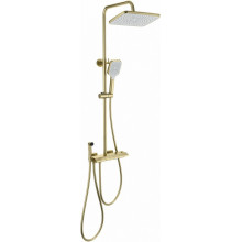 Душевая система Wonzon & Woghand Muse Piano WW-B4132-A-BG с термостатом брашированное золото