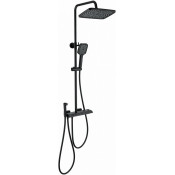Душевая система Wonzon & Woghand Muse Piano WW-B4132-A-MB с термостатом черный матовый