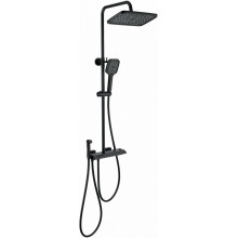 Душевая система Wonzon & Woghand Muse Piano WW-B4132-A-MB с термостатом черный матовый