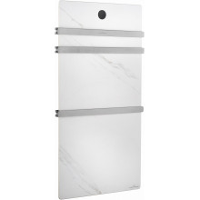 Электрический полотенцесушитель Wonzon & Woghand Stuttgart WW-A503-BR 42х80.6 R белый мрамор/брашированный никель