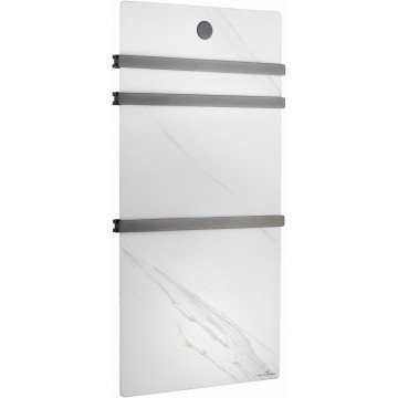 Электрический полотенцесушитель Wonzon & Woghand Stuttgart WW-A503-GM 42х80.6 R белый мрамор/темный графит