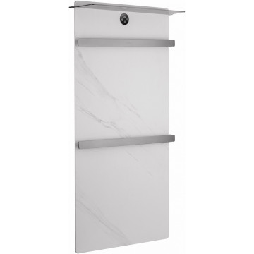 Электрический полотенцесушитель Wonzon & Woghand Stuttgart WW-A504W-GM 43х80.6 белый мрамор/темный графит