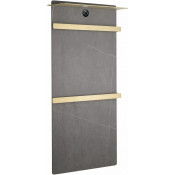 Электрический полотенцесушитель Wonzon & Woghand Stuttgart WW-A504G-BG 43х80.6 серый мрамор/брашированное золото