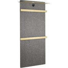 Электрический полотенцесушитель Wonzon & Woghand Stuttgart WW-A504G-BG 43х80.6 серый мрамор/брашированное золото