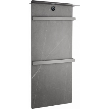 Электрический полотенцесушитель Wonzon & Woghand Stuttgart WW-A504G-GM 43х80.6 серый мрамор/темный графит