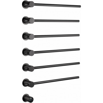 Электрический полотенцесушитель Wonzon & Woghand Baden WW-AL366-GM 55х78.5 темный графит